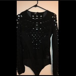 Black / Cutout bodysuit
